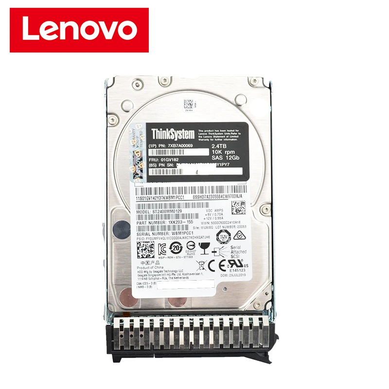 Горячая распродажа 2 5 &quot2 4 ТБ 10K SAS 12Gb горячая замена 512n жесткий диск HDD 7XB7A00069 01GV182