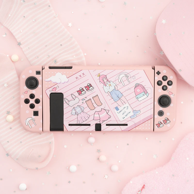 Kawaii защитный чехол для Nintendo Switch Shell девочек десертная сказочная лига мягкая