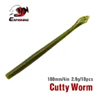 KESFISHING черви 10 шт. 10 см2,9 г, приманка для рыбной ловли, мягкая режущая 4 дюйма свимбейт, Реалистичная приманка, искусственный запах карпа, кренкбейт, снасть на щуку