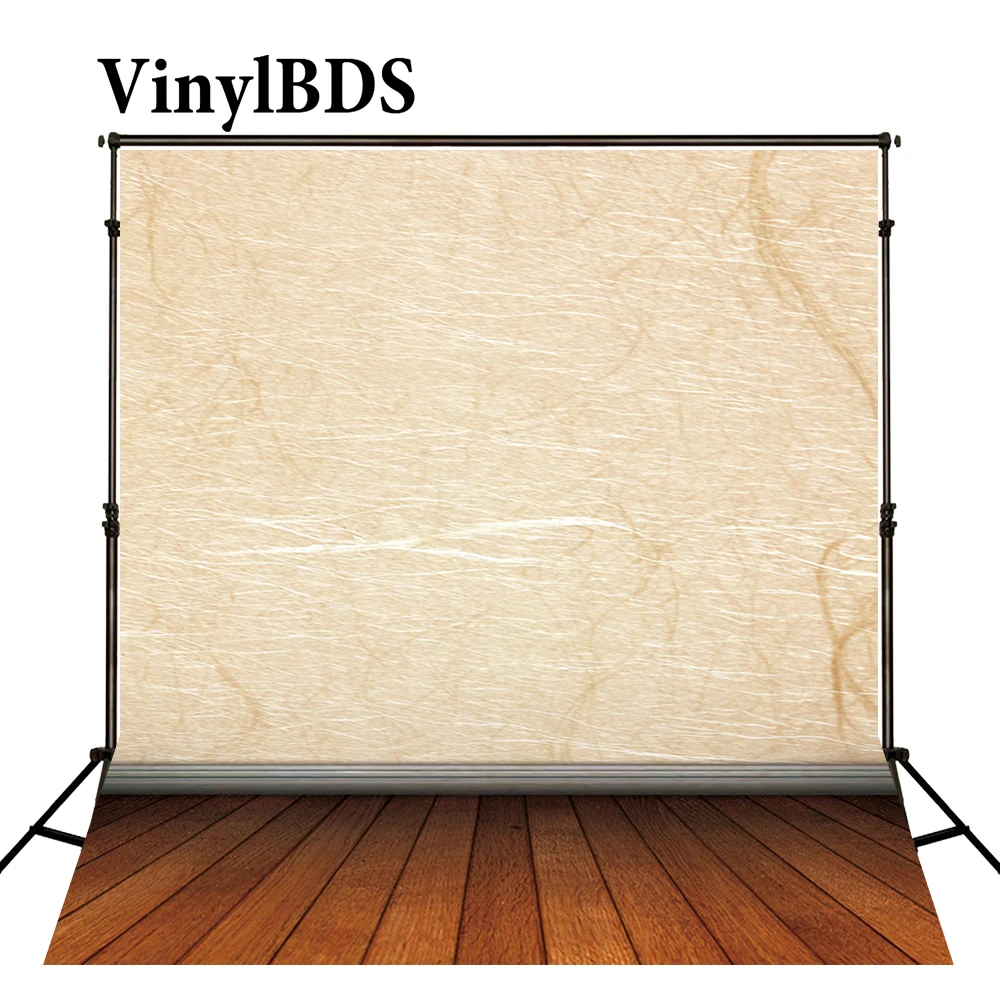 VinylBDS Шелковый фон для фотосъемки светло-желтая стена темное дерево текстура пол