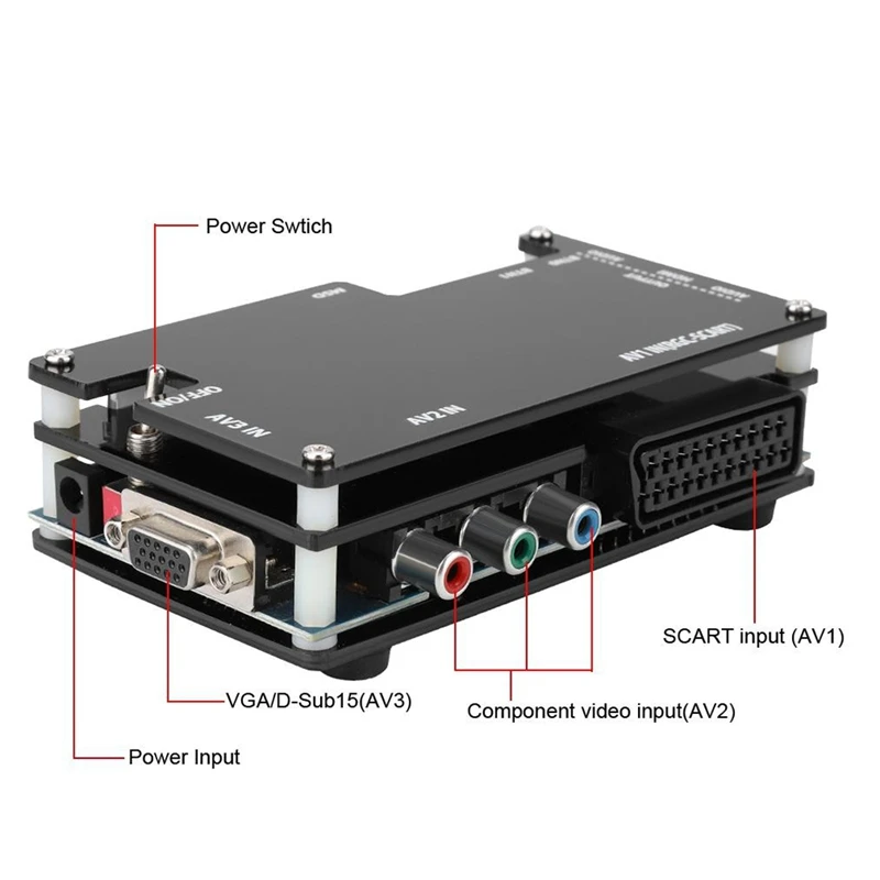 Конвертер OSSC HDMI для ретро игровых консолей PS1 2 Xbox Sega Atari Nintendo US Plug Add EU Add| |
