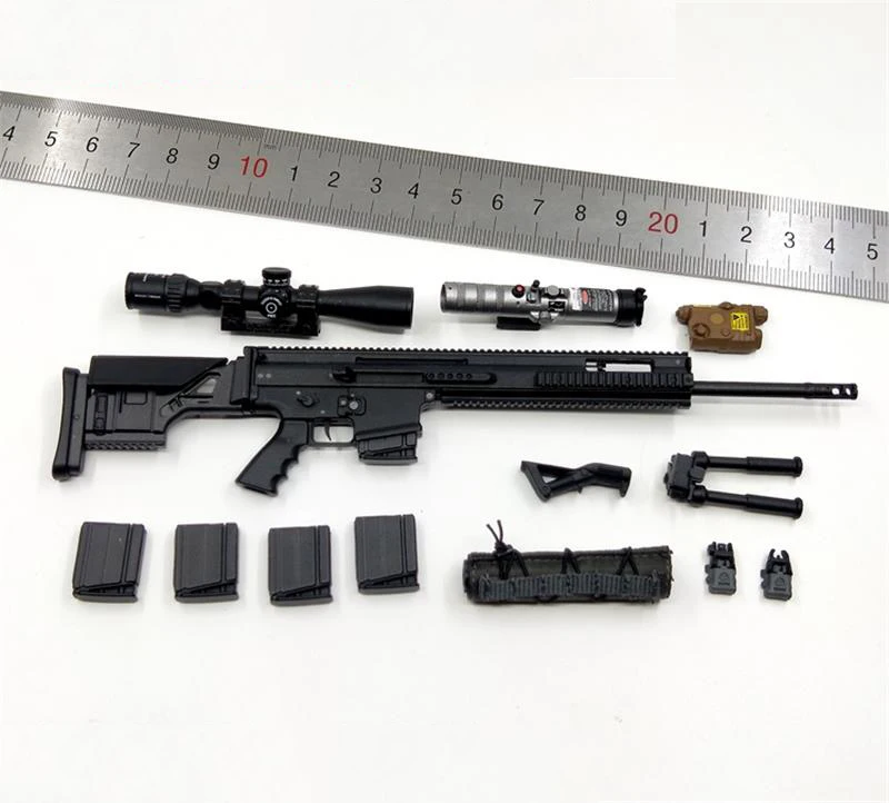 

Hot Sales Easy&Simple ES 1/6th Model 0602520S Series SCAR Weapon Gun model D For Usual Doll Soldier Collection