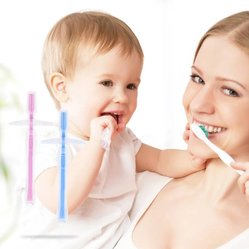 Soft Safe Bendable Teether Training Teeth Toothbrush Baby Infants Kids Brush New For Children Baby Infant Newborn Brush Tool