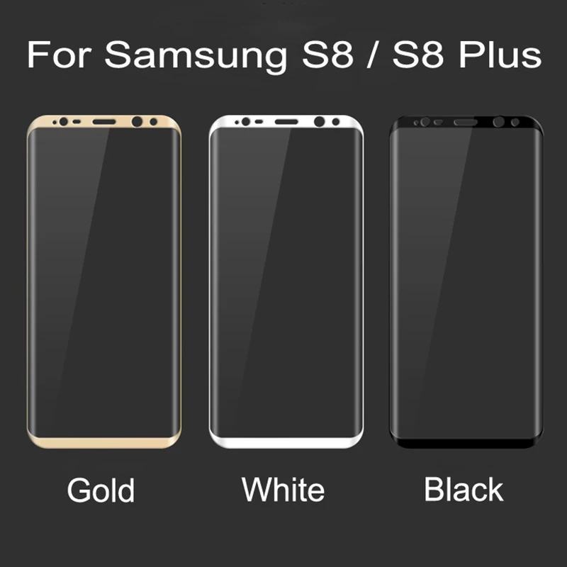 Защитное стекло изогнутое 3D для Samsung S8 Plus S 8 закаленное Galaxy защитная