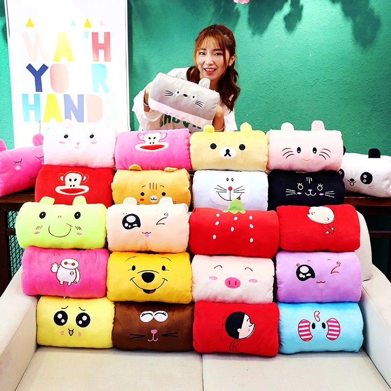 Горячая креативная мягкая игрушка детская зимняя PP хлопковая Подушка теплая