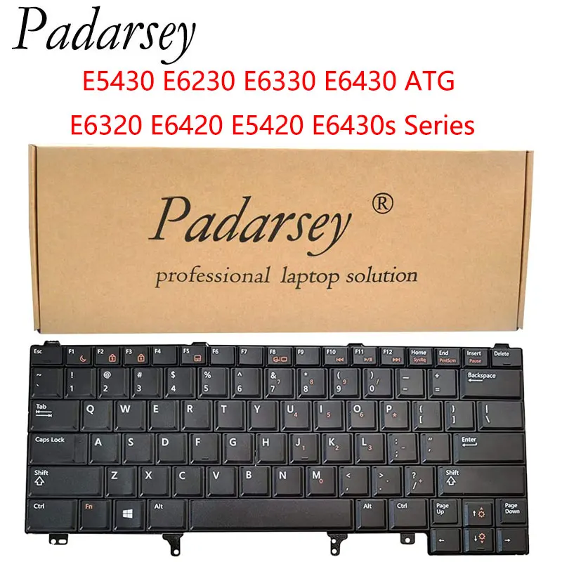 Сменная клавиатура Padarsey с подсветкой и указателем для Dell Latitude E5430 E6230 E6330 E6430 ATG E6320