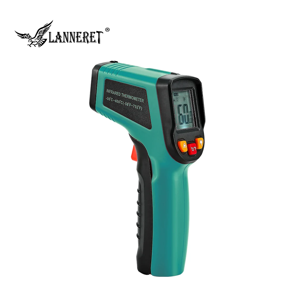 LANNERET Инфракрасный термометр ЖК-дисплей цифровой лазерный Бесконтактный ручной