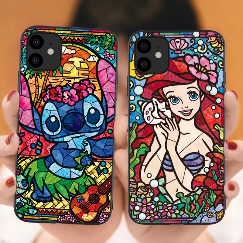 Художественный мягкий чехол для телефона Tinker bells Stitch Белоснежка Принцесса для IPhone X SE 5 5S 6 6S 7 8 Plus XR XS MAX 11 Pro силиконовый чехол