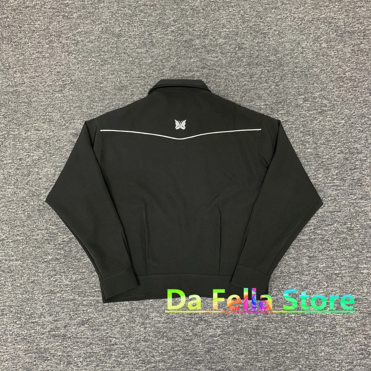 Куртка с черными иглами для мужчин и женщин винтажная классическая вышивкой в