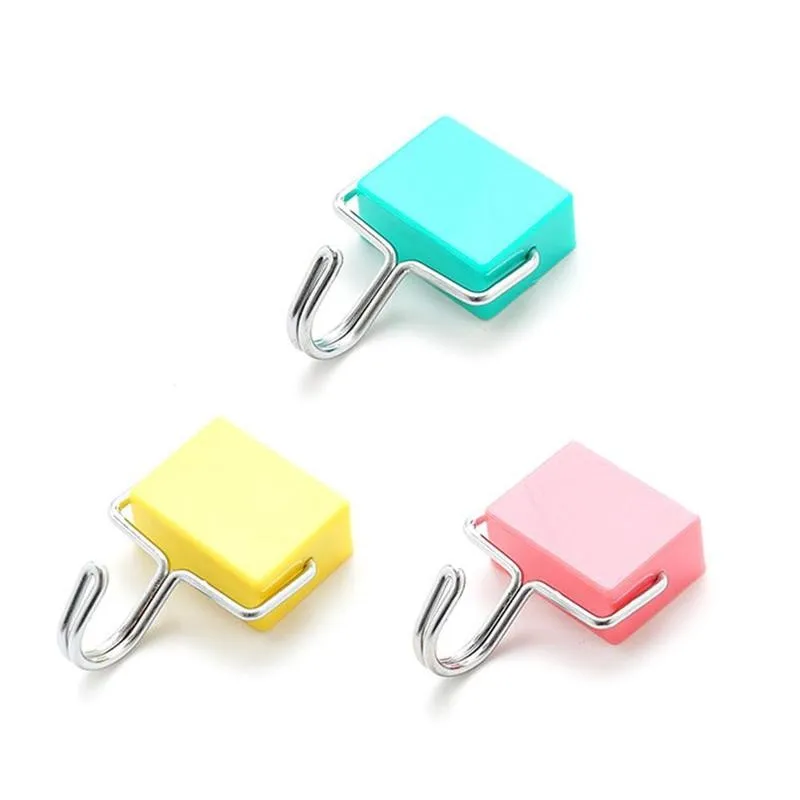 Cute Fridge Magnets Sticker Microwave Without Trace Magnet Wall Holder Hanging Storage Decor Holder Storage Home Key W8T2