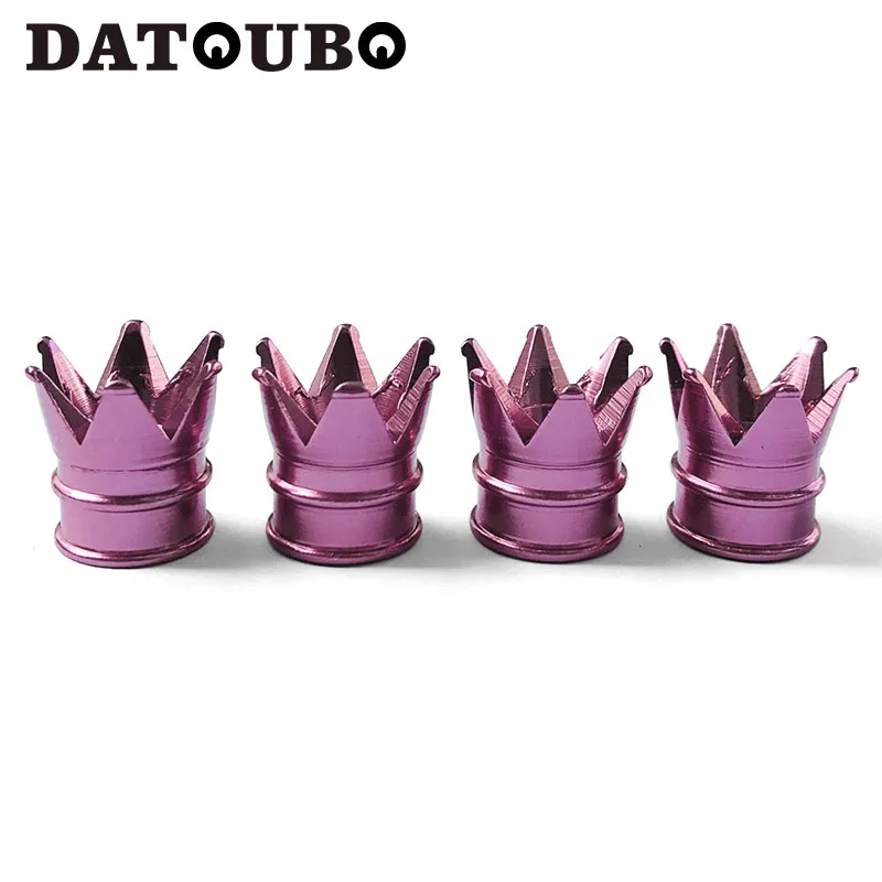 4 pcs of Light Pink DATOUBO, 4 шт., Новое поступление, цветная алюминиевая коронка, автомобильная велосипедная шина, крышка клапана s, воздушный клапан, пылезащитная крышка s, грузовик, велосипедное колесо, крышка Trye - Цвет: 4 pcs of Light Pink
