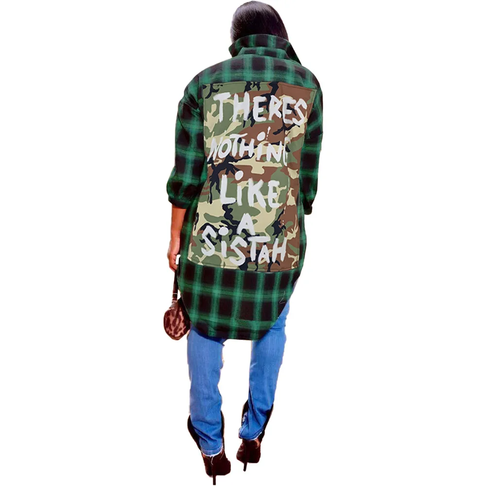 Adogirl 2020 весенние повседневные женские рубашки с клетчатым принтом длинным