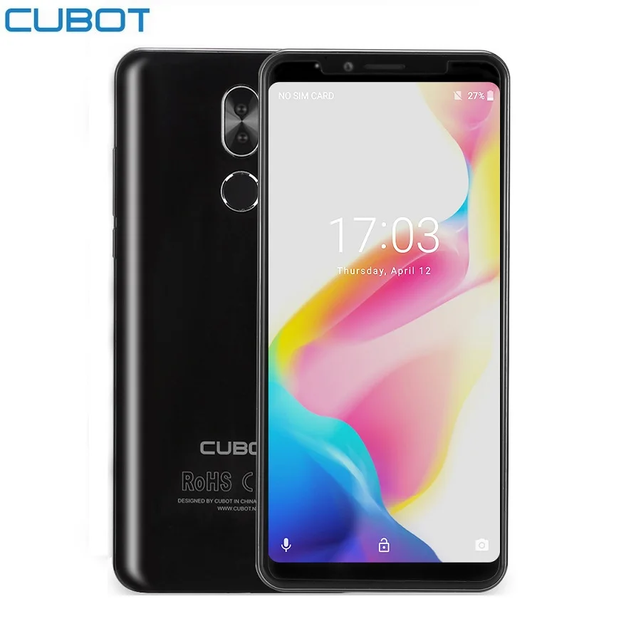 Восстановленный смартфон CUBOT X18 Plus 4G 5 99 дюймов Android 8 0 MTK6750T Восьмиядерный 4 Гб ОЗУ 64