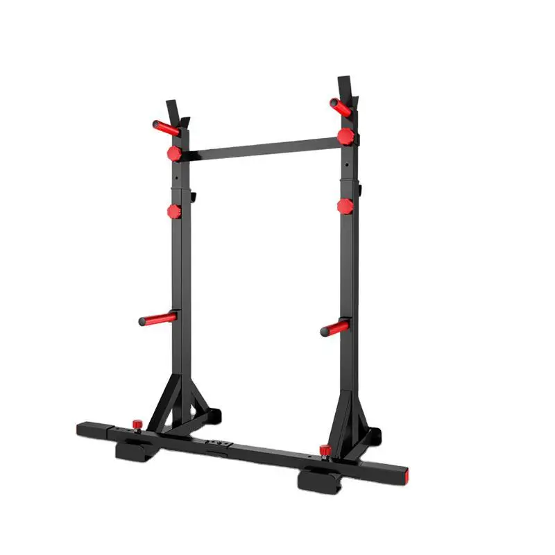 

Multifunctional weightlifting bed indoor fitness squatting frame household barbell frame