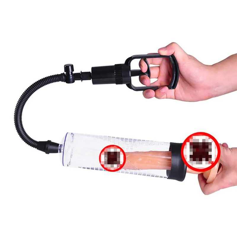 Насос для пениса начинающих Мужской пенис увеличитель манометр вакуумный насос