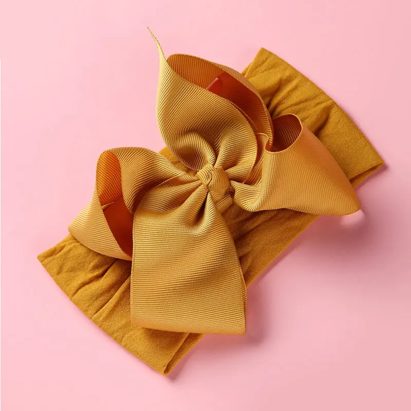 

Sweet Bowknot Headbands Hairband Bow Hair Accessory Newborn Turban Elastic Wide Kids Girls Headwrap Baby Headband Accessories