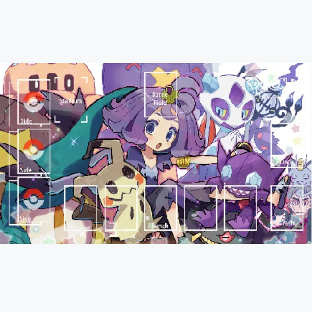 Pokemon Ptcg tarjeta dedicada jugar contra estera de tabla Pikachu Charizard Pokemon Ash Ketchum Lilian rat&oacute;n 60*35 juguetes regalos-2