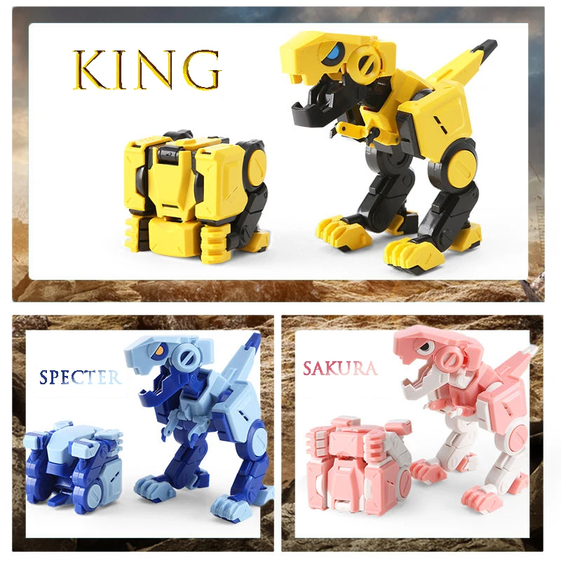 

magic cube Deformable dinosaur Little dinosaurs Joints can move Tyrannosaurus Rex Transform Animal birthday gift
