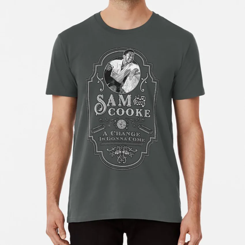 Sam Cooke: A Changer is Gnna to Tribute футболка та же Кук Сэм Отис Реддинг r b ритм и блюз Джаз 50s 60s a