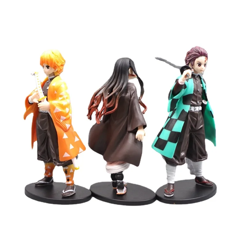 Фигурки из аниме рассекающий демонов экшн фигурки ПВХ фигурка Zenitsu Inosuke Kimetsu No