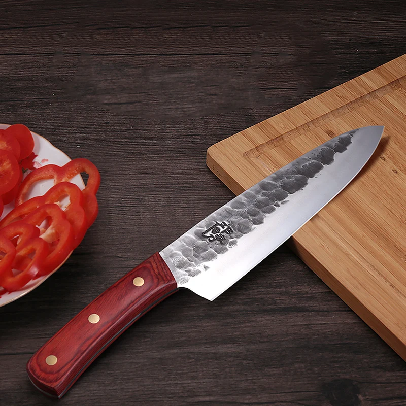 DENGJIA гироборд с колесами 8 дюймов лезвие кованый поварской Ножи многоцелевой