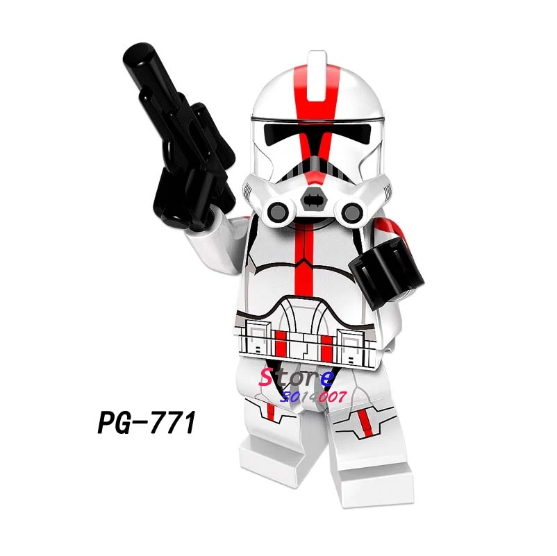 pg771 50 шт. модель Mandalorian Fet Jango Darksaber s строительные блоки игрушки для детей фигурки - Цвет: pg771