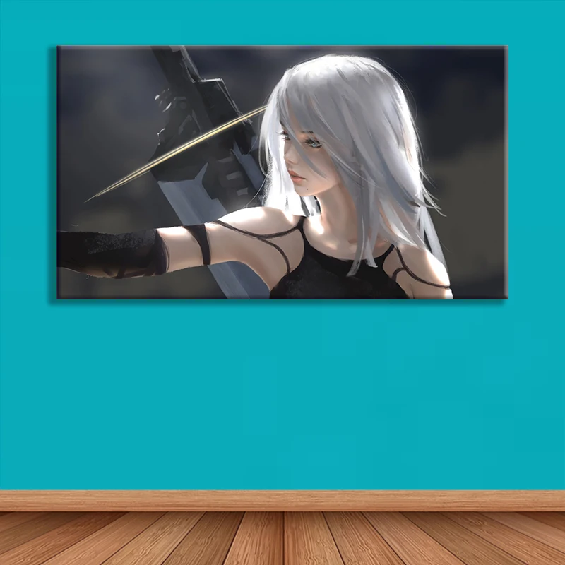Художественная печать NieR Automata 2B плаката плакат YoRHa A2 сексуальная девушка