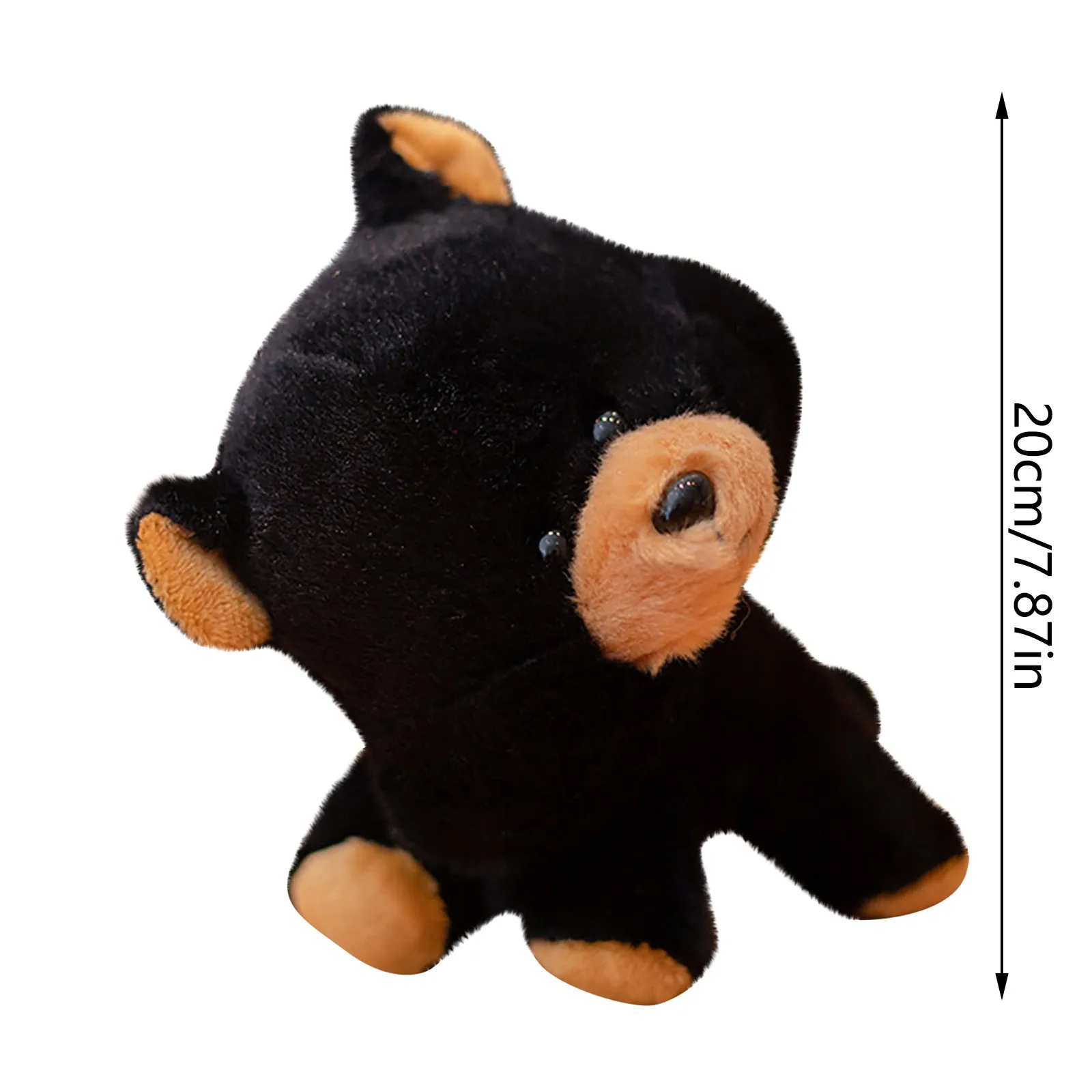 

Black Bear Kawaii Lovely Toys Soft Animal Creative And Novel Plush Animal Doll Imitating Cute Plush ToyGift Juguetes Para Nios