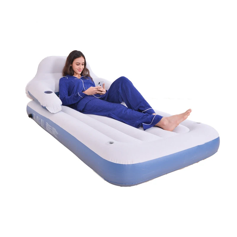 Надувная кровать для двух или одного человека Воздушная матрас сна портативный