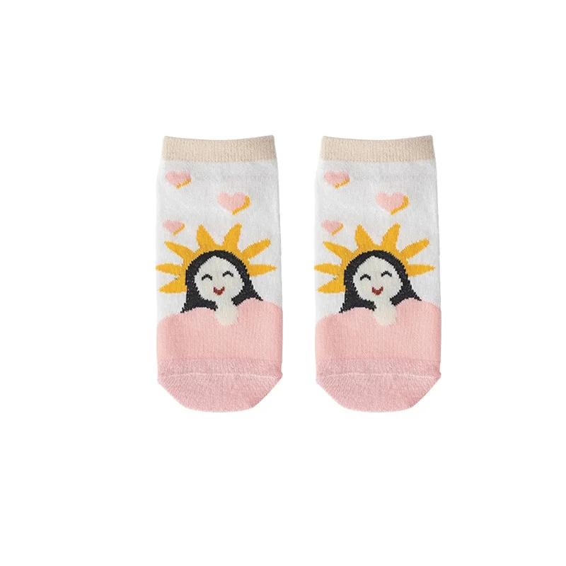

Oil Painting Women Socks Van Gogh Chic Art Funny Patterned Fashion Short Socks Classical Unique Cool Cute Female Ankle Sock Girl