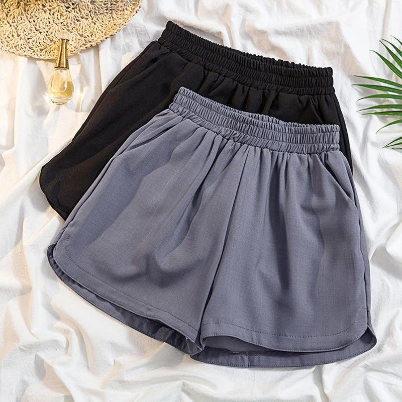 

Summer women's shorts loose casual shorts wide leg shorts thin women shorts high waist shorts increase size xxl xxxl xxxxl plus