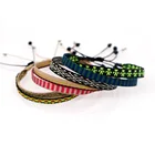 Женские плетеные веревочные браслеты ручной работы в богемном стиле, разноцветные Этнические браслеты из нитей, Подарочные ювелирные изделия