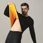 Термобелье JULY'S SONG мужское, Фланелевая пижама в стиле ретро, 2 предмета, однотонная теплая плотная Домашняя одежда, осень-зима