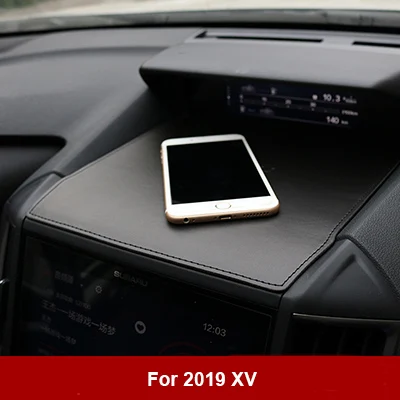 XV black Волоконная кожа приборной панели автомобиля мобильного телефона коврик для subaru forester xv - Название цвета: XV black
