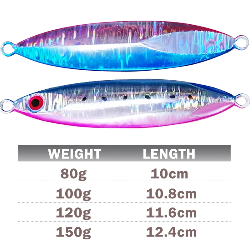 Наживка для джиггинга медленно Тонущая 80 г 100 120 150