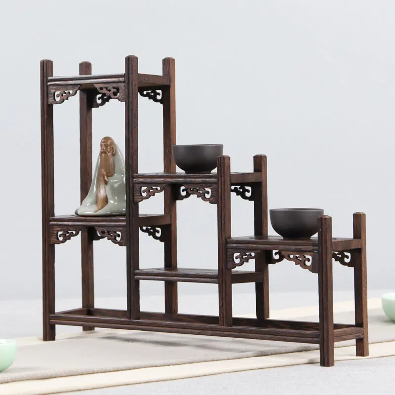 Деревянная антикварная полка с отверстиями для резки куриных крыльев