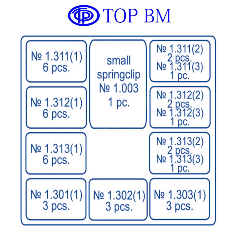 Оригинальная верхняя Стоматологическая матрица BM с пружинным зажимом № 1 330