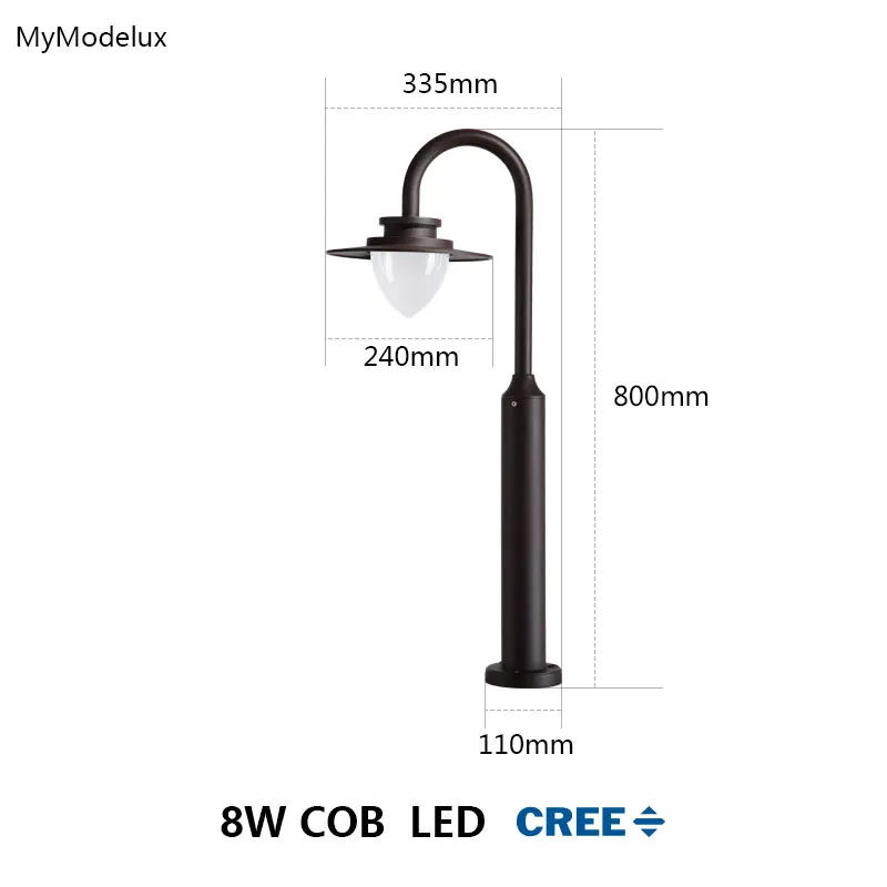 

Latest 8W LED COB Landscape lighting Lawn lamps Waterproof aluminum outdoor lighting garden light pathway street lights villa