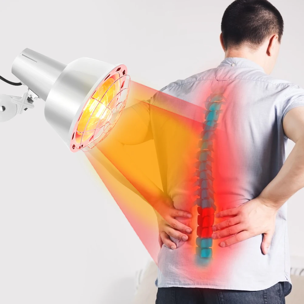 

110V/220V Infrared Light Heating Therapy Lamp Electric Body Muscle Pain Relief Treatment