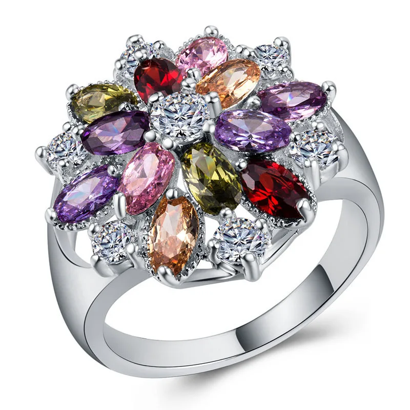 

Good Love Sell Like Hot Cakes Jewelry Mix Colour Horse Eye Zircon Direct Manufacturers All Over The Star Luxury Ring Ri