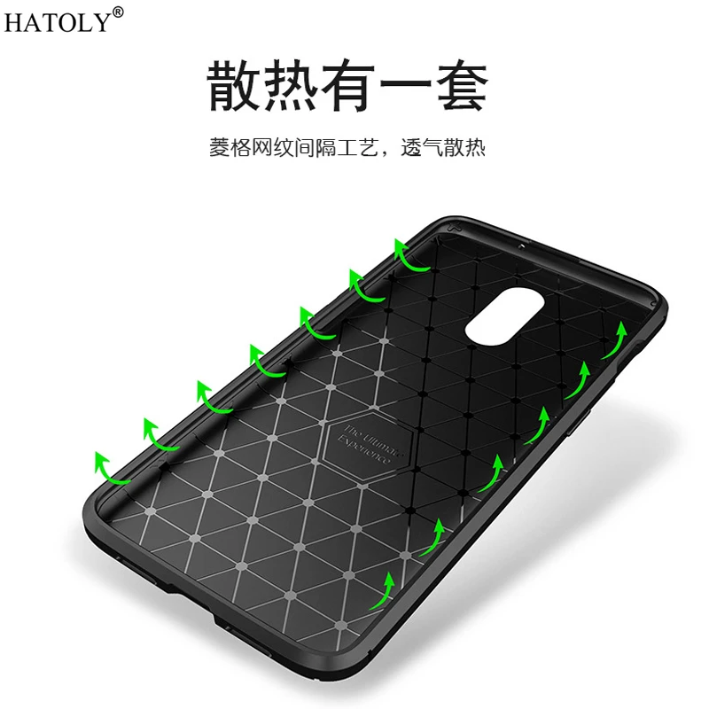 Для OnePlus 7 Чехол Мягкий Силиконовый противоударный бампер из углеродного волокна