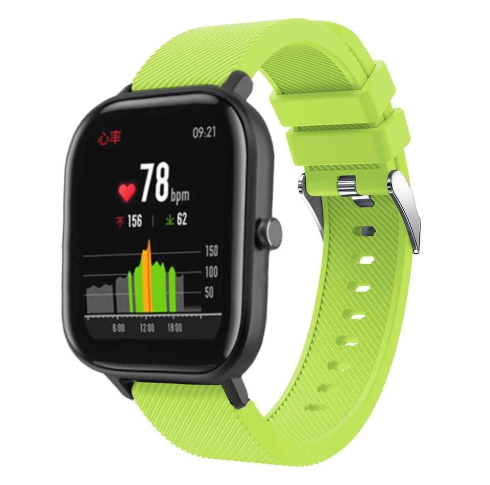 Силиконовый ремешок для часов для Xiaomi Huami Amazfit GTS ремешок для часов Amazfit GTR 42 мм/Bip Lite 20 ММ Спортивный сменный Браслет