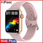 Оригинальные Смарт-часы IWO W46 Plus 44 мм Series 6 с беспроводным зарядным устройством PK W66 W56 Смарт-часы Bluetooth с кнопкой вращения вызова