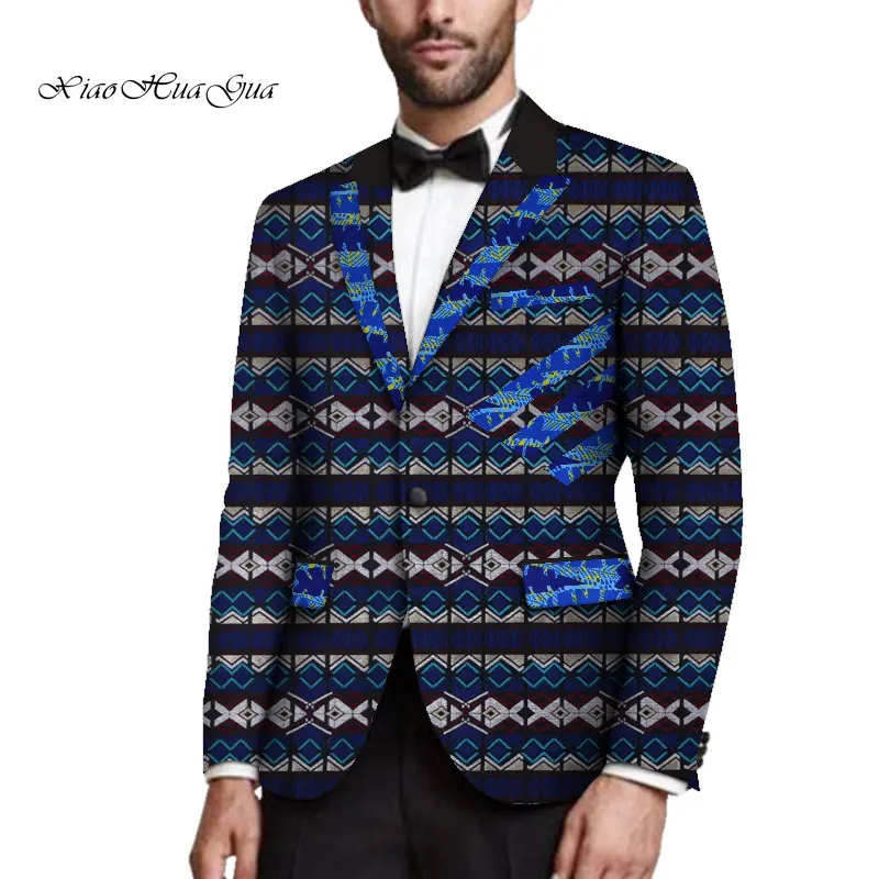 Мужские костюмы пиджак Мужской Блейзер по индивидуальному заказу Африканский