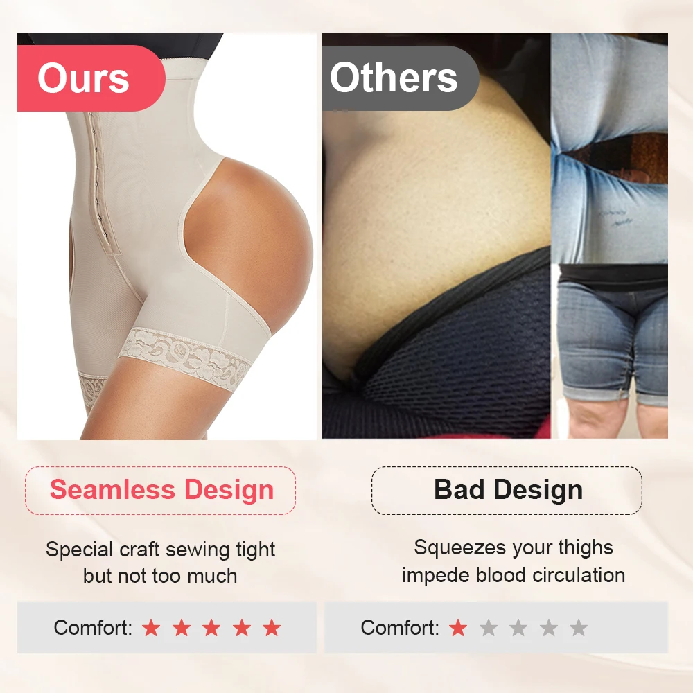 

New Listing Enhancer Hip High Waist Butt Lifter Tummy Control Seamless Body Shaper Shapewear