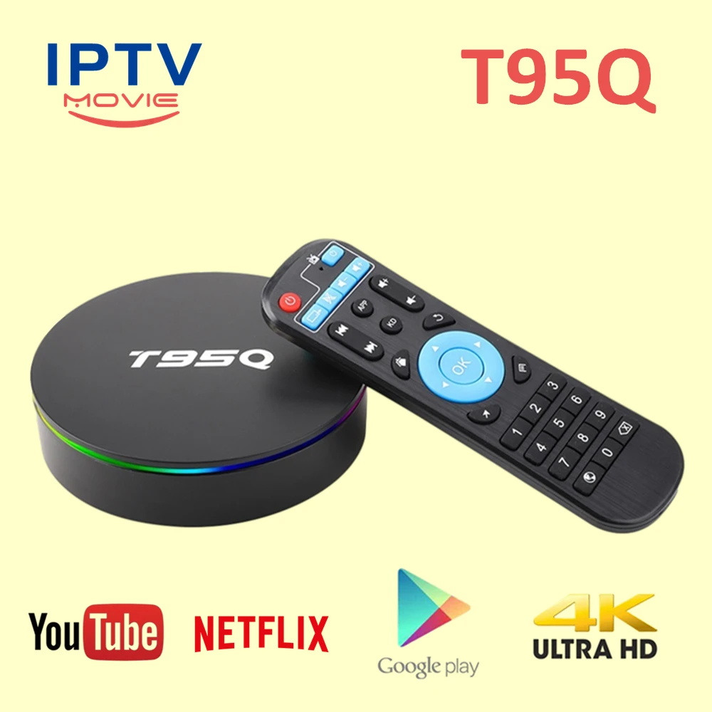 ТВ приставка T95Q Android 9 0 Amlogic S905X2 Wi Fi BT 4K IP медиаплеер 32 ГБ 64 Smart T95 I8 клавиатура MX3