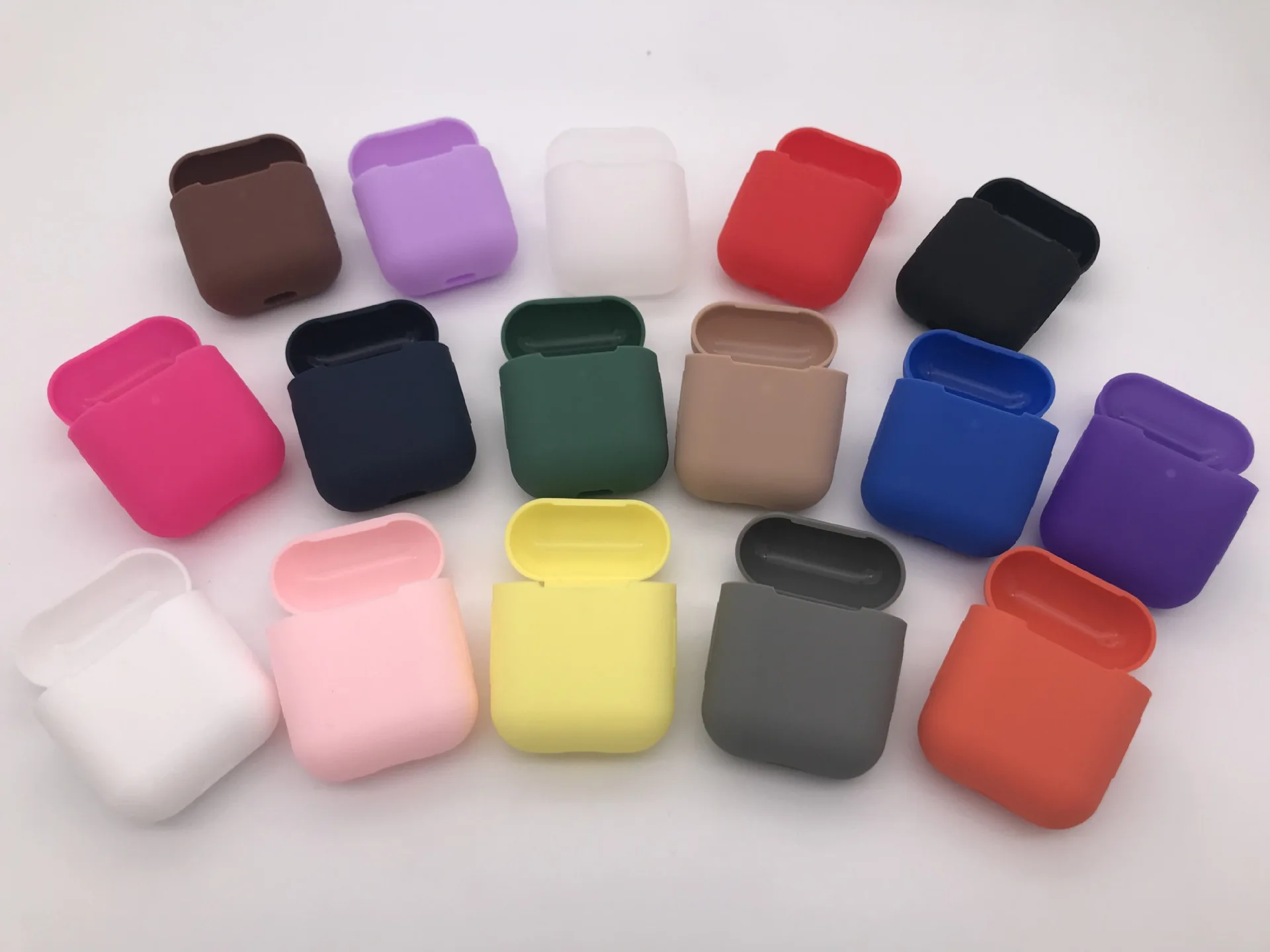 Ультратонкий Мягкий чехол Airpods совместимый с Apple 1 2 защитный силиконовый