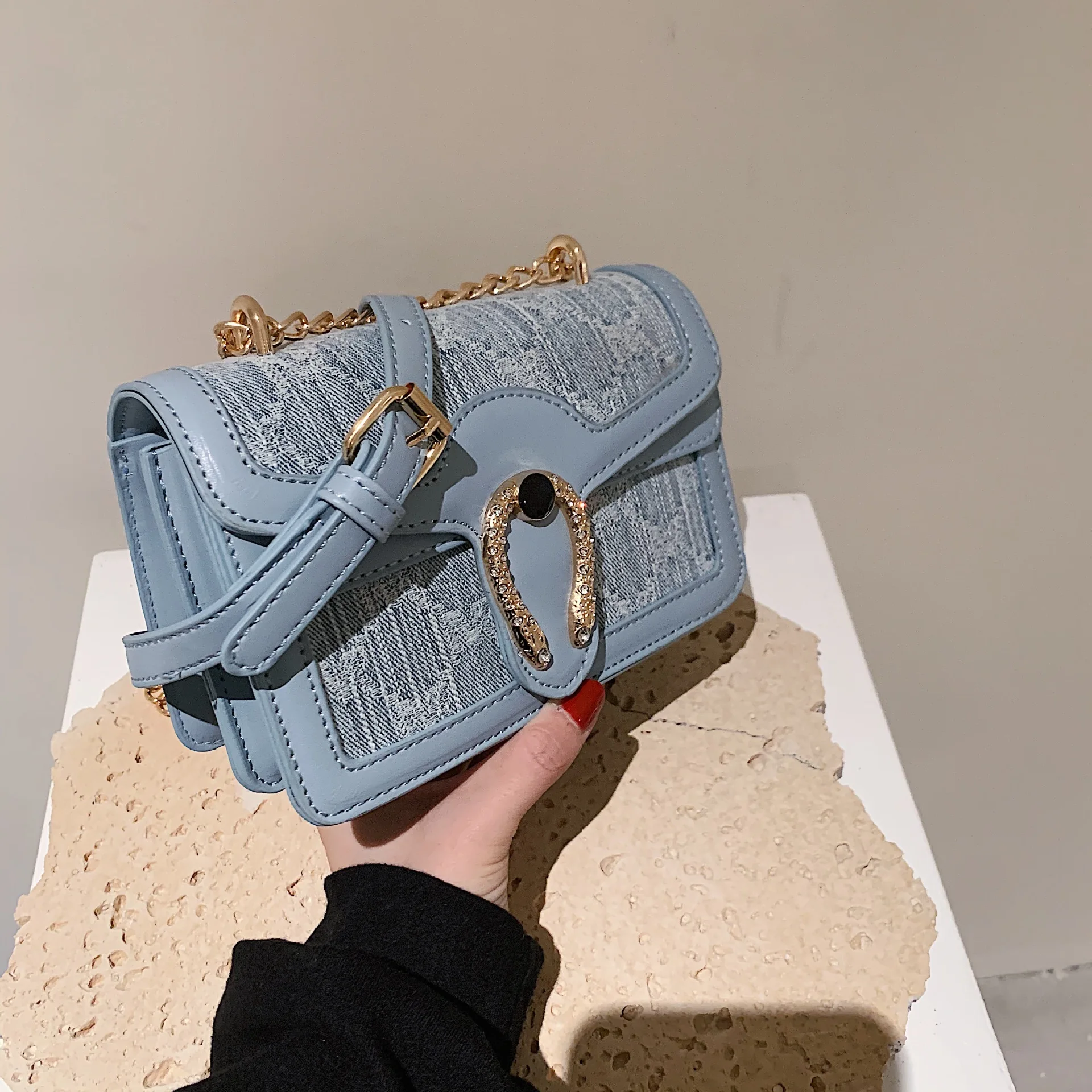 

Retro Ladies Autumn Crossbody Tote Bags Fashion Chain Shoulder Evening Clutch Bags For Women 2021 New Luxury Designer Handbags