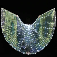 child girls flash belly dance isis wings 172 led belly dancing accessory kids stage performance props wings withwithout stick