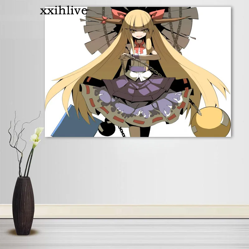 

Classic Anime Ibuki Suika Cloth Silk Canvas HD Poster Home And Bedroom Decoration Wall Fabric Poster Custom Print More Size